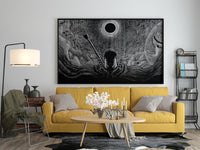 Anime Leinwand Wandkunst, Anime Poster, Berserk Anime Wandkunst, Berserk Guts Poster, Berserk Schwarz & Weiß Poster, Guts Cool Poster, Berserk Kunst