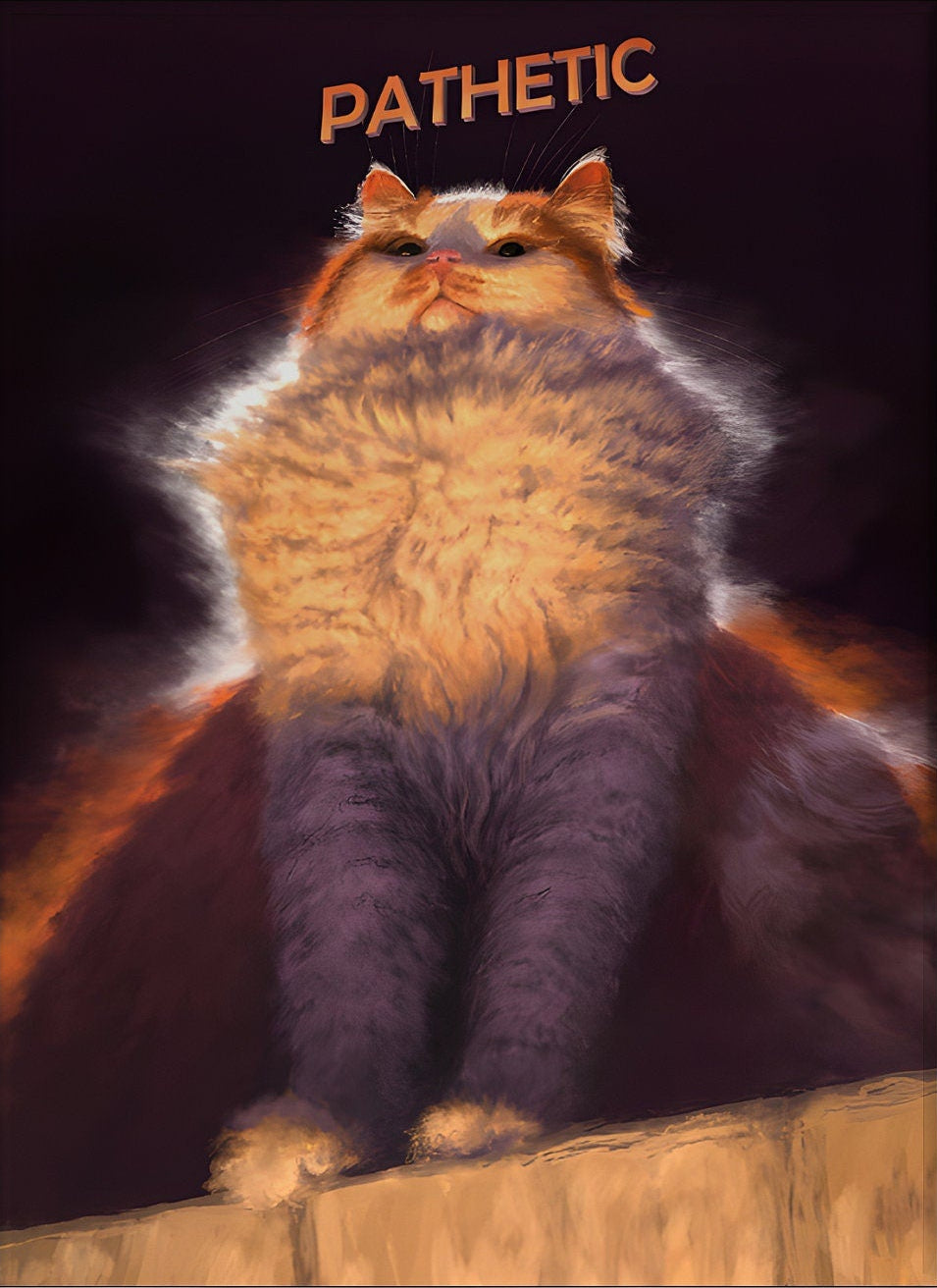 Pathetic Cat Canvas Print