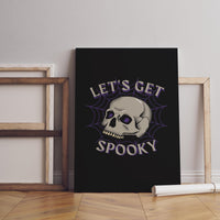 Spooky Leinwand-Wandkunst - Halloween Leinwand-Wandkunst - Halloween Geschenk - Stimmungs-Schädel-Poster - Halloween Poster - Halloween Wanddekor