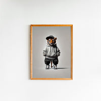 Ikonische realistische Baby-Tiger-Leinwand – Realistische, stilvolle und verspielte Wanddekoration