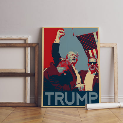 Donald Trump Pop Art, Trump Poster, USA Präsident Poster, Gerahmte Leinwand Wandkunst, Leinwand Wanddekoration, Leinwand Wandkunst, Pop Art Leinwand Poster