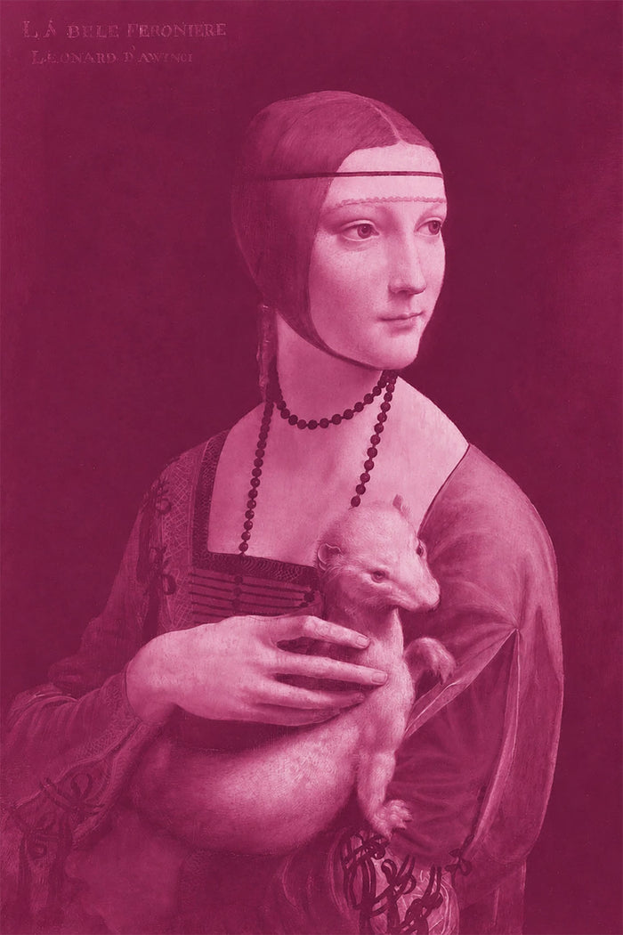 Pink Lady with an Ermine Canvas Print | Leonardo da Vinci