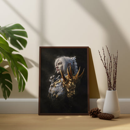 Baldur's Gate Schattenherz Leinwandbild, Baldur's Gate Leinwandposter, Gaming Wandkunst, Geschenk für Gamer