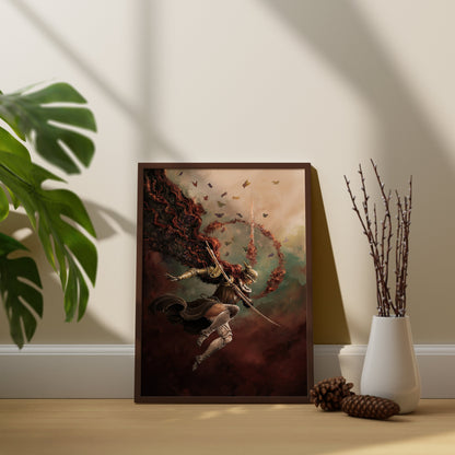 Elden Ring Canvas Wall Art, Malenia Poster, Malenia Wall Art, Elden Ring Canvas Wall Decor, Gaming Poster, Gift For Gamers, Malenia