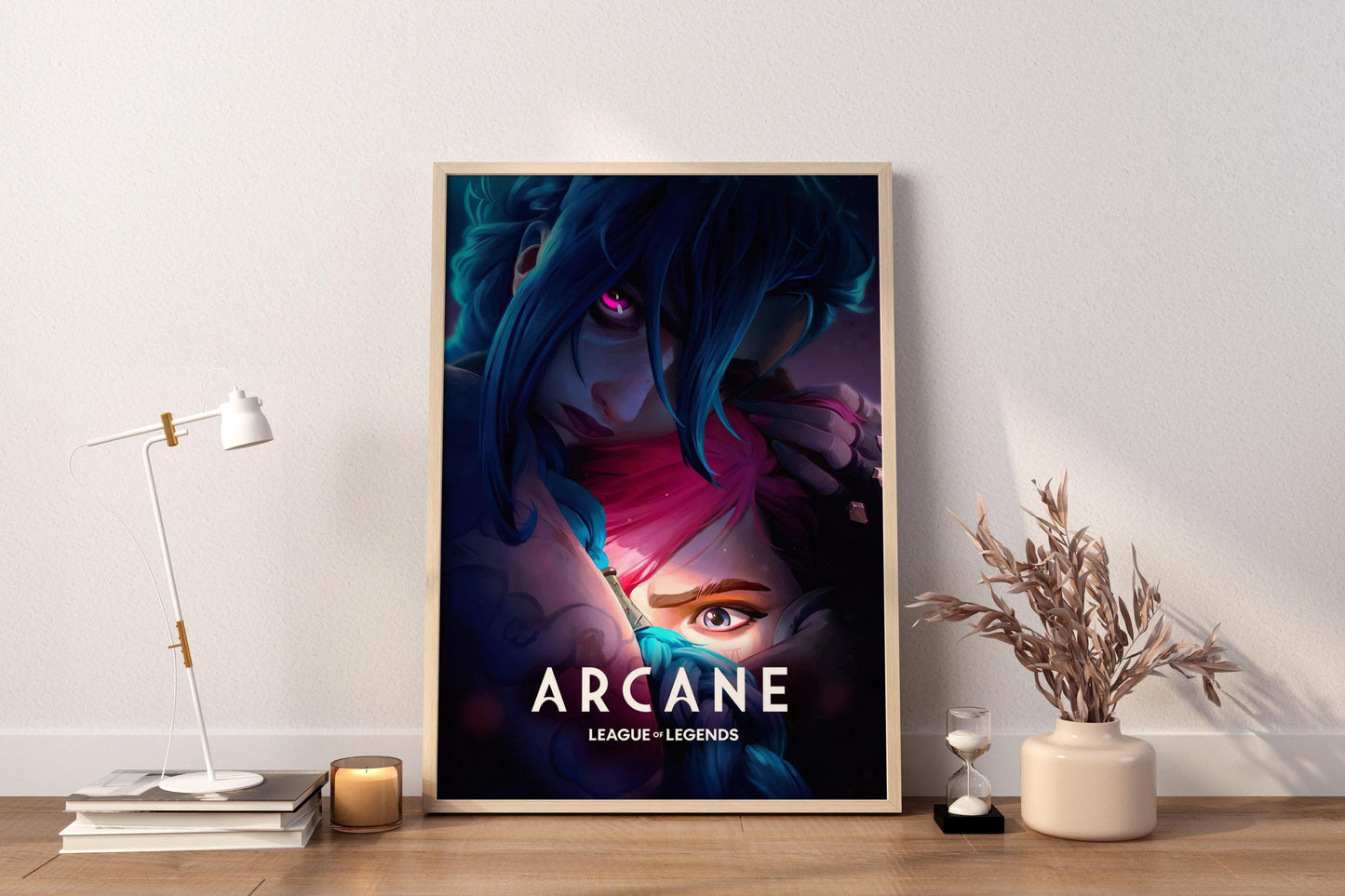 Arcane Poster, LoL Arcane Cover, Arcane Leinwand, Gaming Wandkunst, Gaming Leinwandposter, Jinx Poster, Geschenk für Gamer, Arcane Neue Staffel