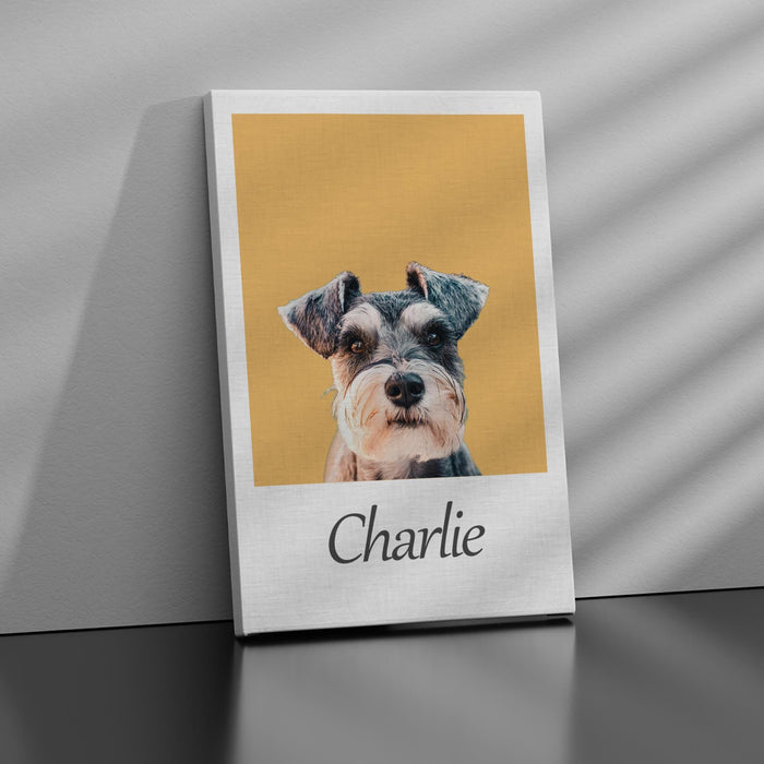 Custom Color Portraits Using Pet Photo Canvas Poster