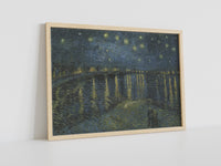 Vincent van Gogh Leinwand-Wandkunst, Vincent van Gogh – Sternennacht über der Rhone, Leinwanddruck, Leinwandkunst, Sternennacht, Berühmte Wandkunst
