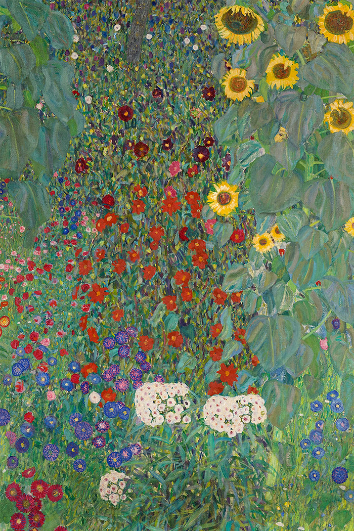 Gustav Klimt Farm Garden with Sunflowers