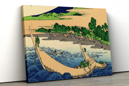 Hokusai Ukiyo-e Leinwand-Dekor Meisterwerke: Ozeanszenen & Provinziallandschaften