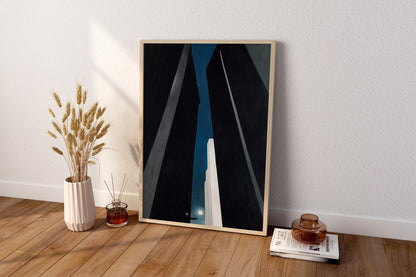 Georgia O'Keeffe Leinwand-Wandbild, Georgia O'Keeffe-City Night, Beliebte Kunst-Leinwand, Nacht-Leinwandbild, Leinwanddruck-Kunst, Berühmte Wandkunst