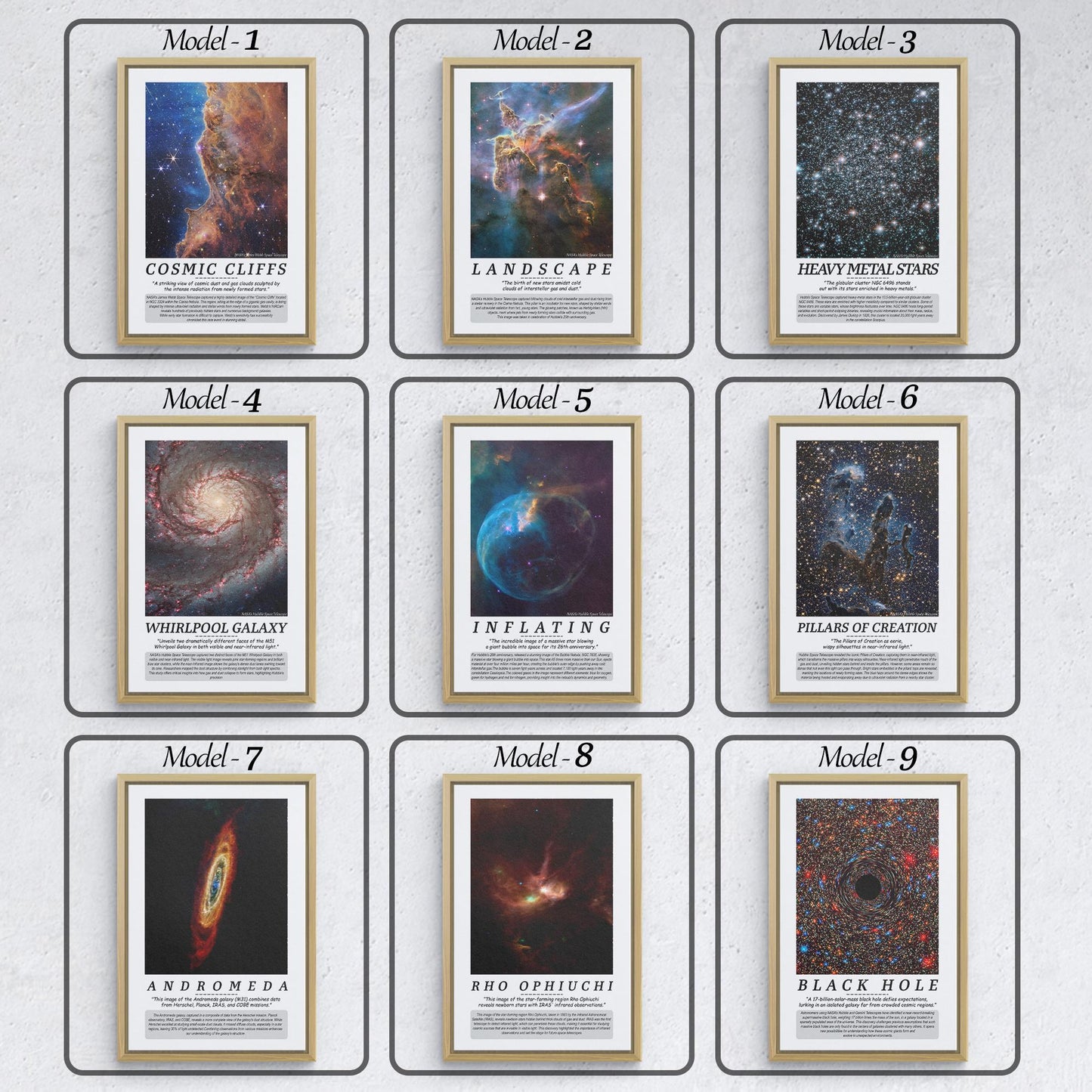 Space Telescope Art Prints - Beautiful NASA Images on Canvas