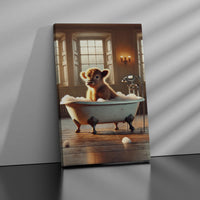 Ultra-Realistic Baby animals in Clawfoot Bathtub – Cozy Warm Setting