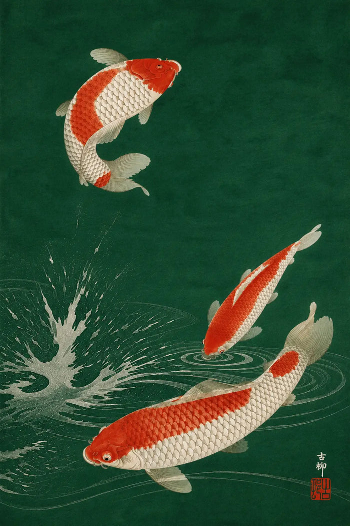 Japanese Koi Fish, Ohara Koson