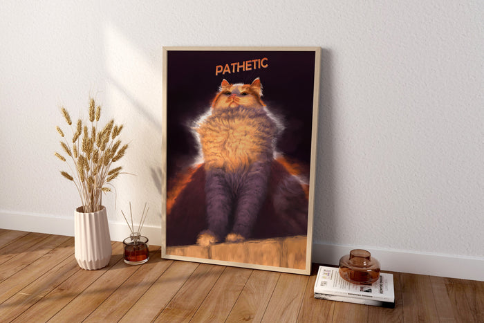 Pathetic Cat Canvas Print