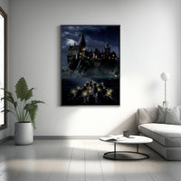 Beliebte Leinwandbilder für Filme, Wizard School Poster, cooles Filmplakat, Science-Fiction-Film-Leinwand
