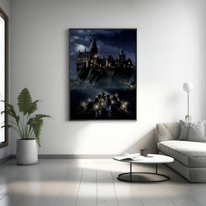 Beliebte Leinwandbilder für Filme, Wizard School Poster, cooles Filmplakat, Science-Fiction-Film-Leinwand