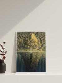 Das Große Baum Elden Ring Leinwand-Wandbild, Elden Ring Leinwand-Wanddekoration, Gaming-Poster, Geschenk für Gamer, Dark Souls Poster, Marika Poster