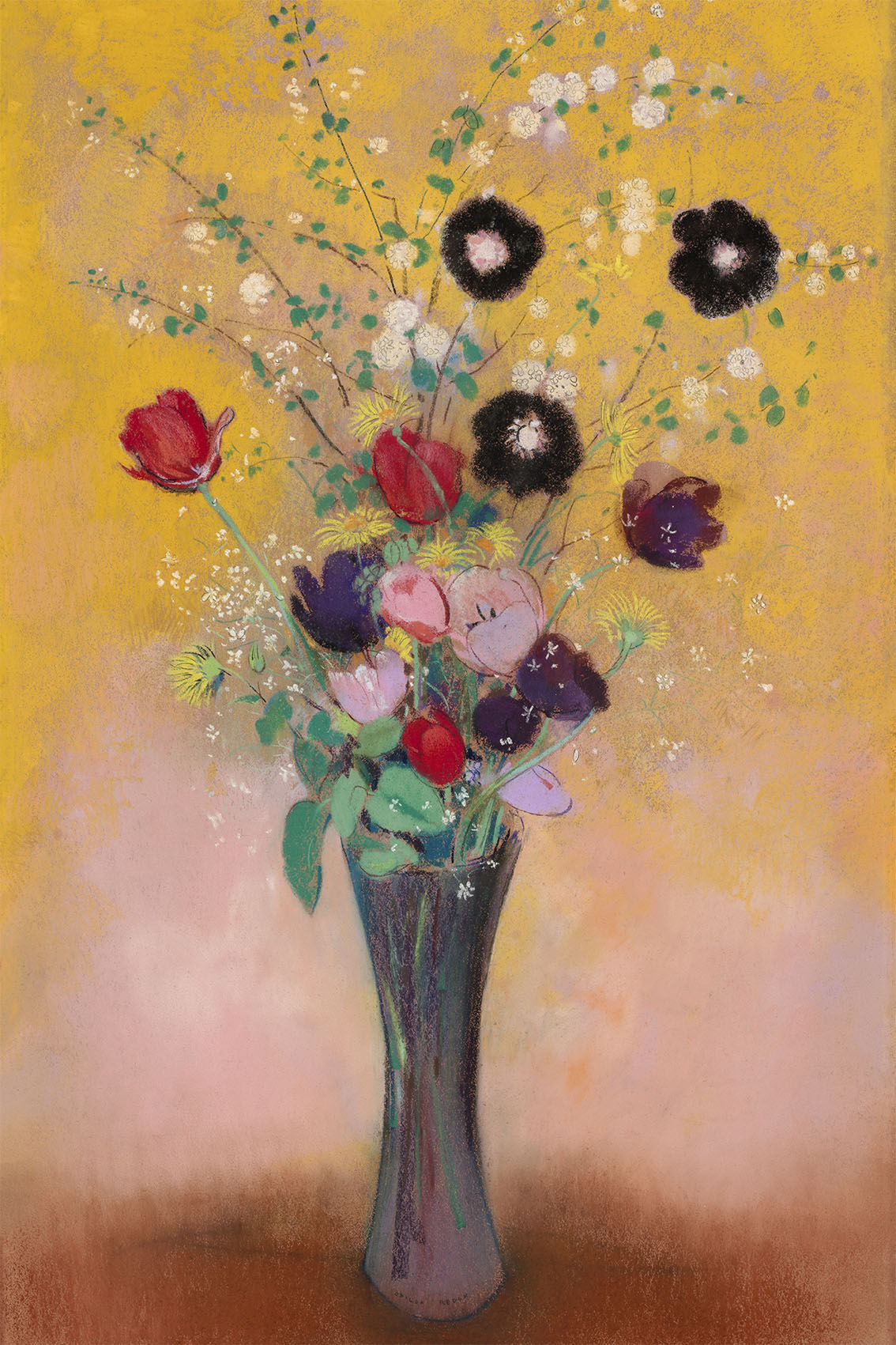 Vase of Flowers by Odilon Redon