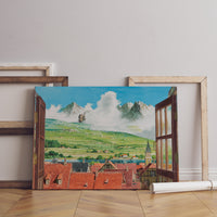 Howl's Moving Castle Canvas Wall Art, Howl's Moving Castle Poster, Anime Wall Art, Anime Wall Decor, Ghibli Poster, Anime Poster