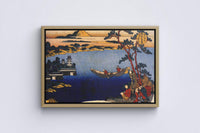 Japanische Kunst Leinwand Gerahmt Hokusai in zeitlosem Ukiyo-e
