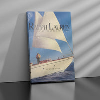 Ikonisches Magazin Poster RL Luxus Segelyacht Leinwandbild