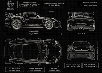 Artwork - 911 Blueprint Canvas Poster - Canvasworkshop