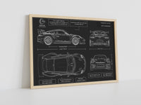 911 Blueprint Canvas Poster - Canvasworkshop