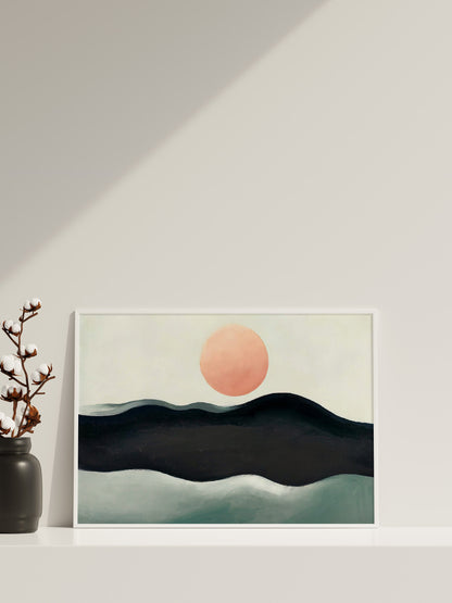 Georgia O'Keeffe Canvas Wall Art, Georgia O'Keeffe Sunset, Long Island Canvas Print, Sunset Canvas Art, Canvas Print Art, Famous Wall Art