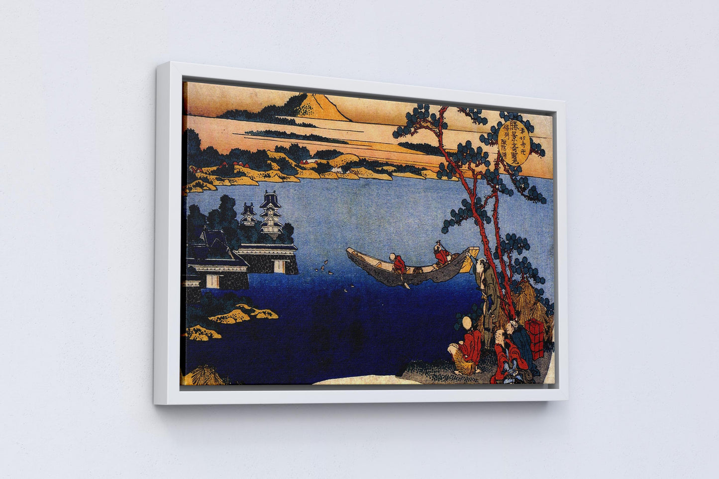Japanische Kunst Leinwand Gerahmt Hokusai in zeitlosem Ukiyo-e