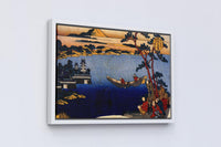 Japanische Kunst Leinwand Gerahmt Hokusai in zeitlosem Ukiyo-e