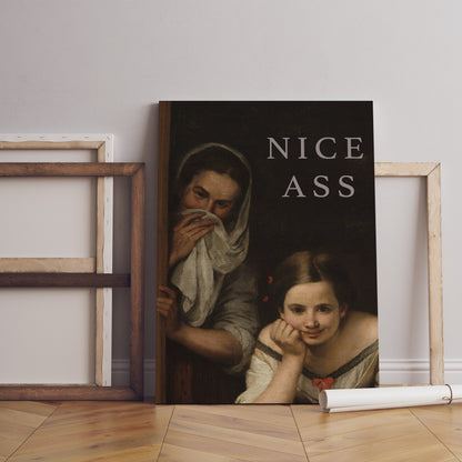 Nettes Arsch Badezimmer-Leinwandbild, Badezimmer lustige Wandkunst Deko, Toilettenzubehör, Klassische Kunst, Badezimmerposter