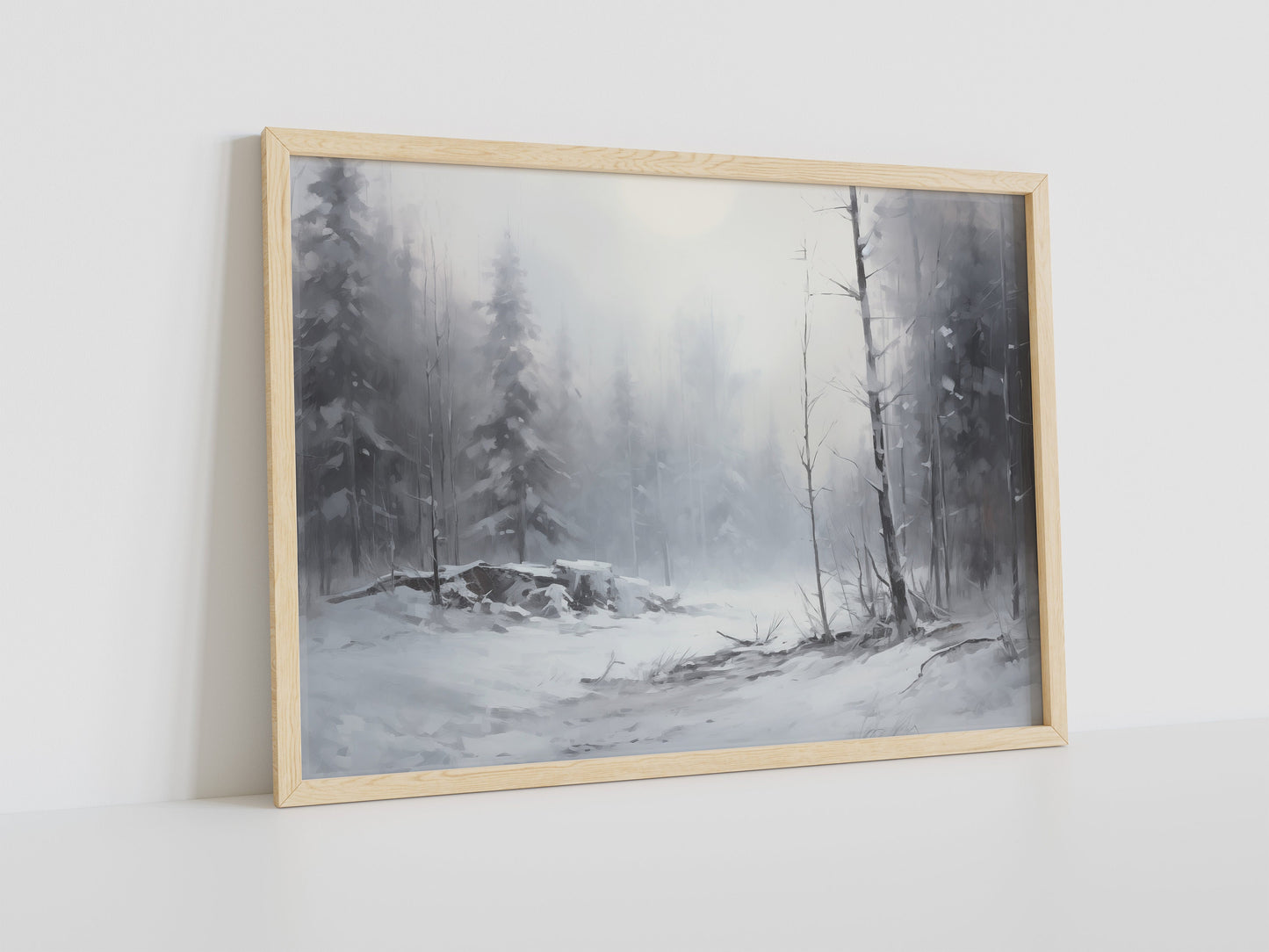 Winterlandschaft Wandkunst, Weihnachtliche Leinwand-Wandkunst, Weihnachtliche Stadt-Wandkunst, Vintage-Druck, Weihnachtsgeschenk, Weihnachtliche Stadtlandschaft