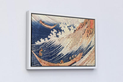 Ukiyo-e Leinwand-Wanddekoration: Die Große Welle von Hokusai