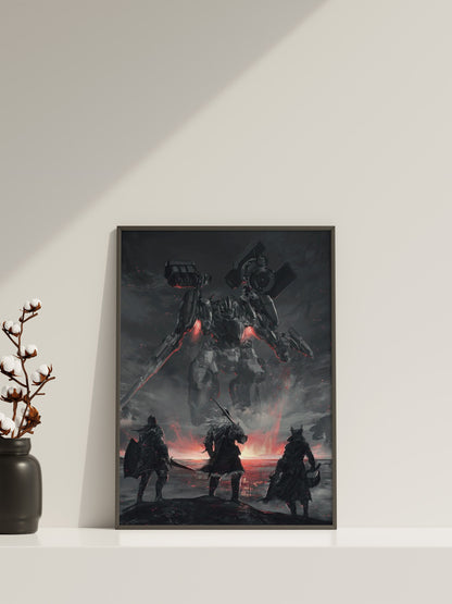 Gaming-Leinwandbilder, Armored Core Leinwand-Wanddeko, Gaming-Poster, Geschenk für Gamer, Dark Souls Poster, Dishonored Poster