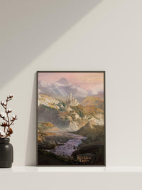 Baldur's Gate Landschafts-Wandkunst, Baldur's Gate Berg-Leinwand-Wandkunst, BG3 Poster, Gaming-Wandkunst, Gaming-Poster, Geschenk für Gamer
