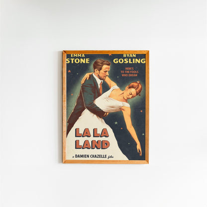 La La Land Filmplakat - Atemberaubende Kinokunst Leinwand