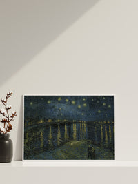 Vincent van Gogh Leinwand-Wandkunst, Vincent van Gogh – Sternennacht über der Rhone, Leinwanddruck, Leinwandkunst, Sternennacht, Berühmte Wandkunst