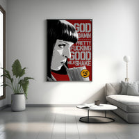 Pulp Fiction Leinwandbild, Retro Film Leinwandbild, Film Leinwand Poster, Pulp Fiction Poster