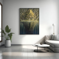 Das Große Baum Elden Ring Leinwand-Wandbild, Elden Ring Leinwand-Wanddekoration, Gaming-Poster, Geschenk für Gamer, Dark Souls Poster, Marika Poster