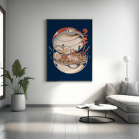 Poke Ramen Leinwand-Wandkunst, Poke Ramen Poster, Japanische Wandkunst, Japanisches Kunstposter, Pokemon Poster