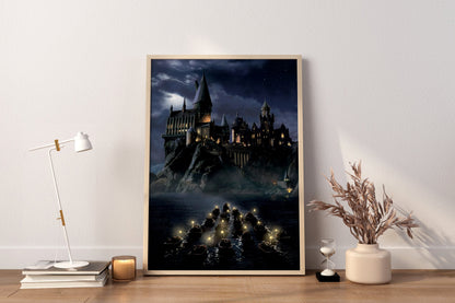Beliebte Leinwandbilder für Filme, Wizard School Poster, cooles Filmplakat, Science-Fiction-Film-Leinwand