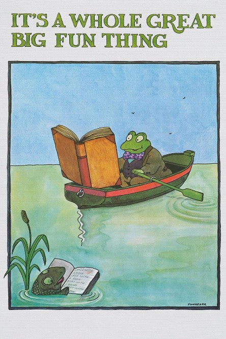 Vintage Frog Reading Poster – Tomi Ungerer