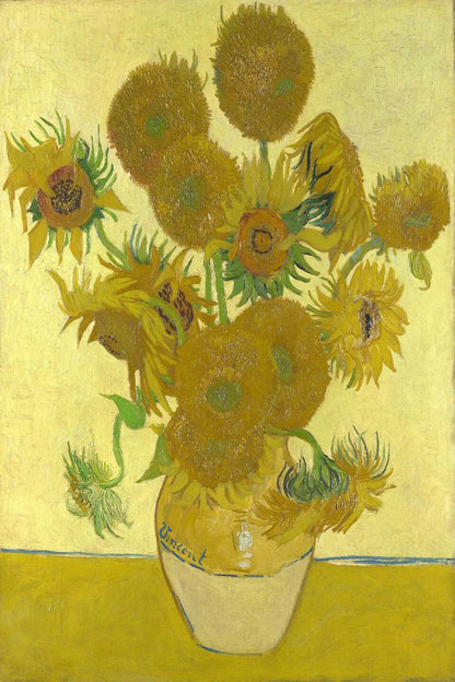 Fifteen Sunflowers by Vincent van Gogh canvas wall art