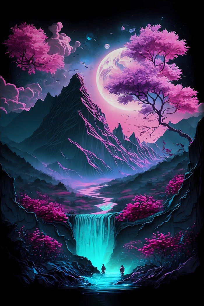 Japan Mountain Art Canvas Print