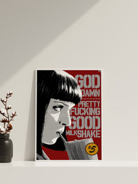 Pulp Fiction Leinwandbild, Retro Film Leinwandbild, Film Leinwand Poster, Pulp Fiction Poster