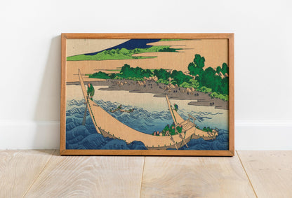 Hokusai Ukiyo-e Leinwand-Dekor Meisterwerke: Ozeanszenen & Provinziallandschaften