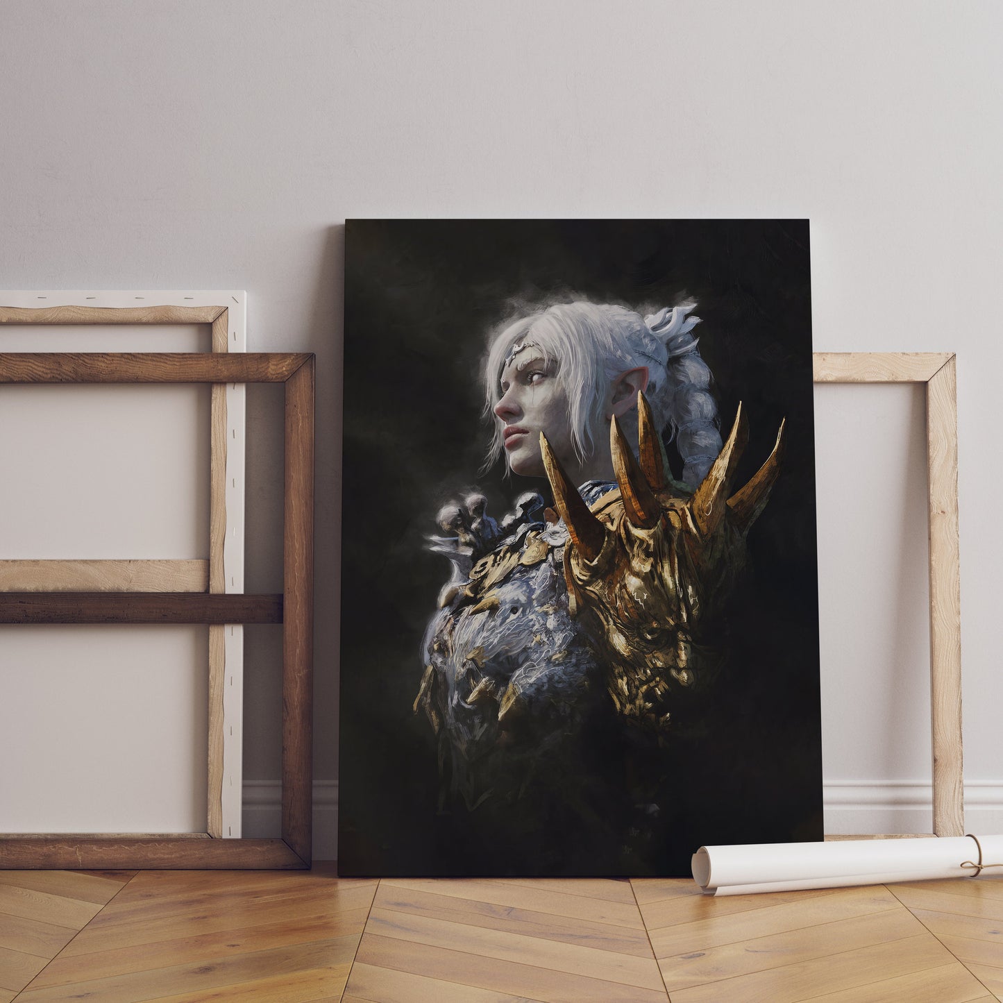 Baldur's Gate Schattenherz Leinwandbild, Baldur's Gate Leinwandposter, Gaming Wandkunst, Geschenk für Gamer