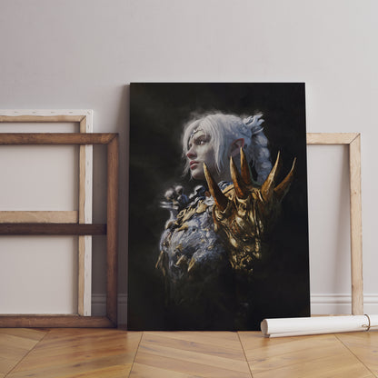Baldur's Gate Schattenherz Leinwandbild, Baldur's Gate Leinwandposter, Gaming Wandkunst, Geschenk für Gamer