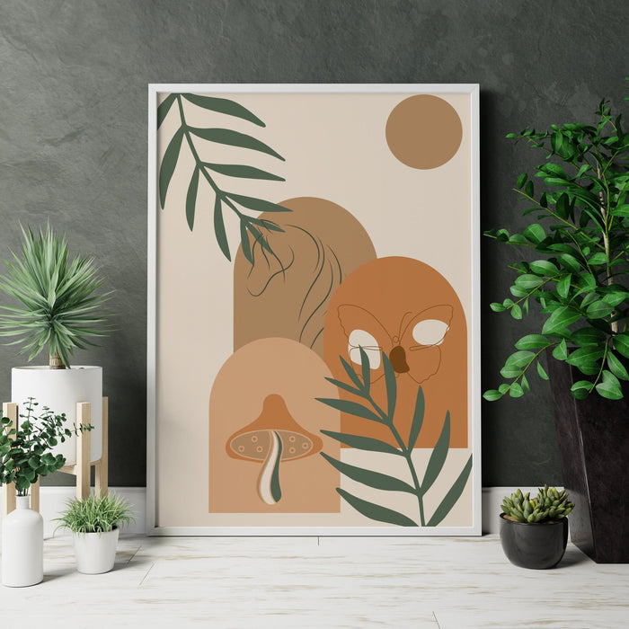 Abstract Boho Art Canvas Wall Art