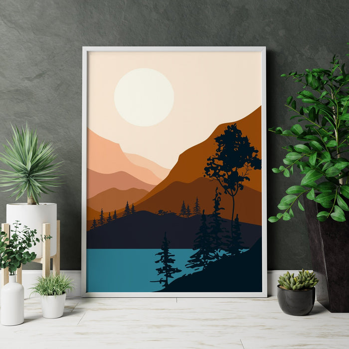 Abstract Boho Canvas Poster